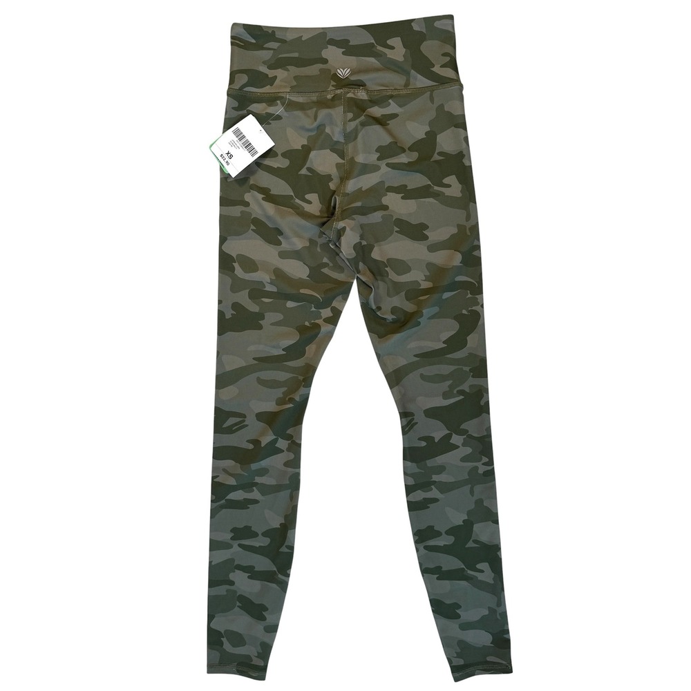 Forever 21 Green Camo Leggings Women XS High Rise Wicking Activewear Workout Gym - Picture 7 of 9